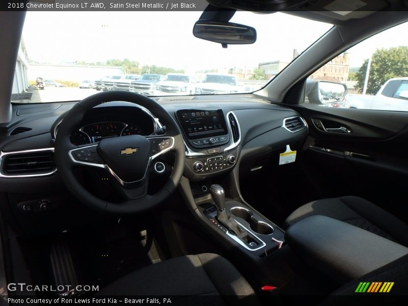 Satin Steel Metallic / Jet Black 2018 Chevrolet Equinox LT AWD