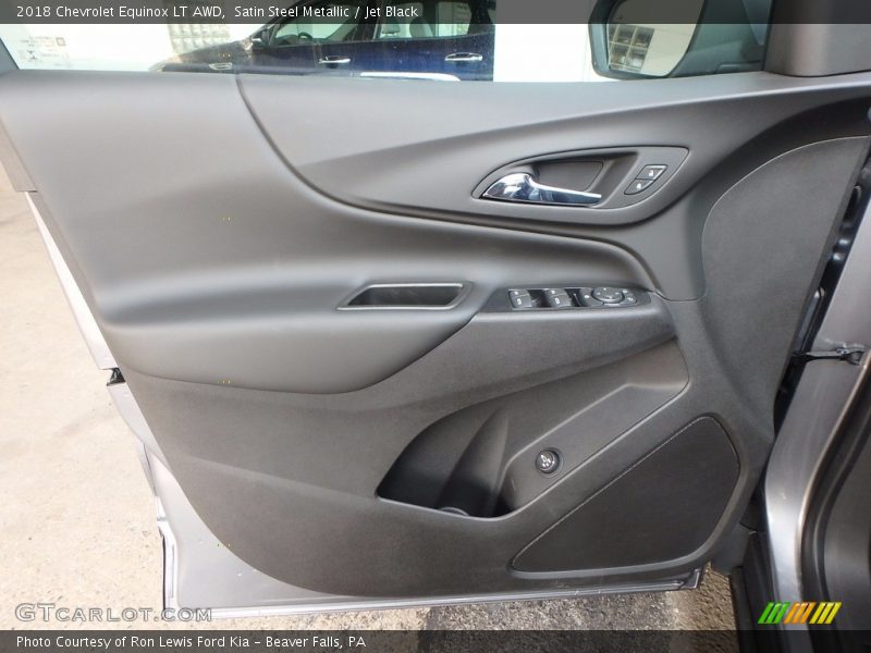 Satin Steel Metallic / Jet Black 2018 Chevrolet Equinox LT AWD