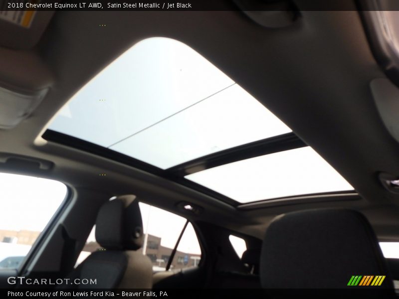 Satin Steel Metallic / Jet Black 2018 Chevrolet Equinox LT AWD