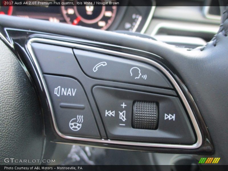 Ibis White / Nougat Brown 2017 Audi A4 2.0T Premium Plus quattro