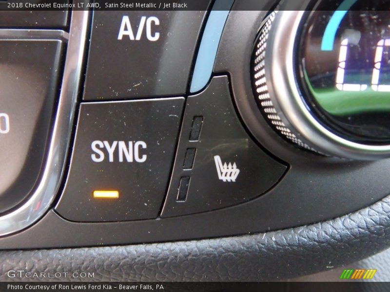 Satin Steel Metallic / Jet Black 2018 Chevrolet Equinox LT AWD