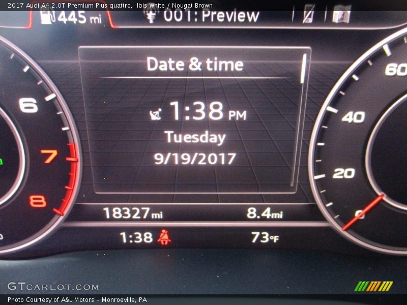 Ibis White / Nougat Brown 2017 Audi A4 2.0T Premium Plus quattro