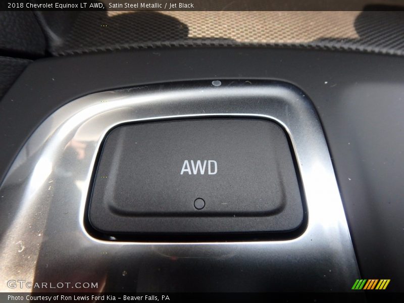 Satin Steel Metallic / Jet Black 2018 Chevrolet Equinox LT AWD