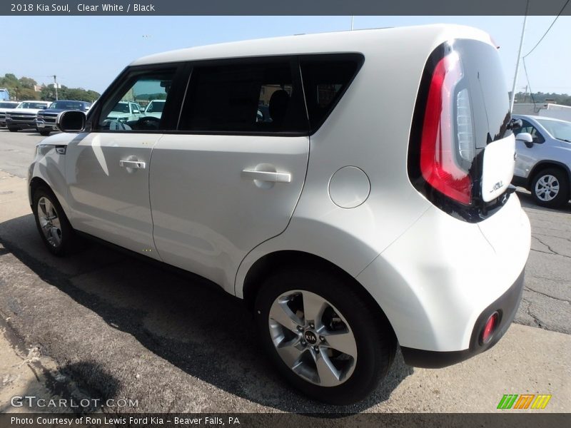 Clear White / Black 2018 Kia Soul