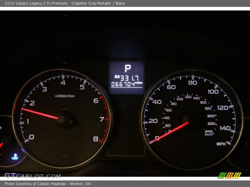 Graphite Gray Metallic / Black 2013 Subaru Legacy 2.5i Premium