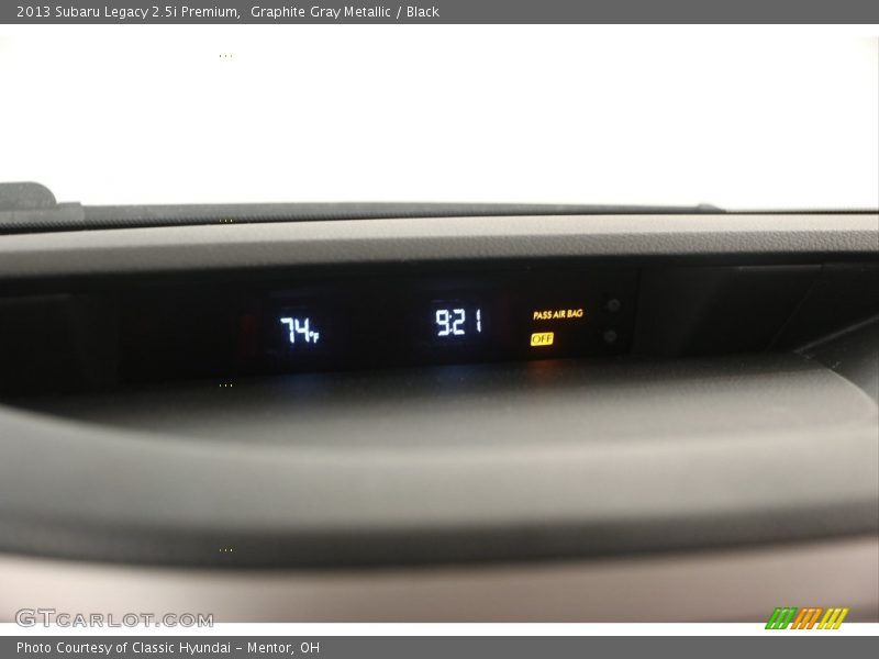 Graphite Gray Metallic / Black 2013 Subaru Legacy 2.5i Premium
