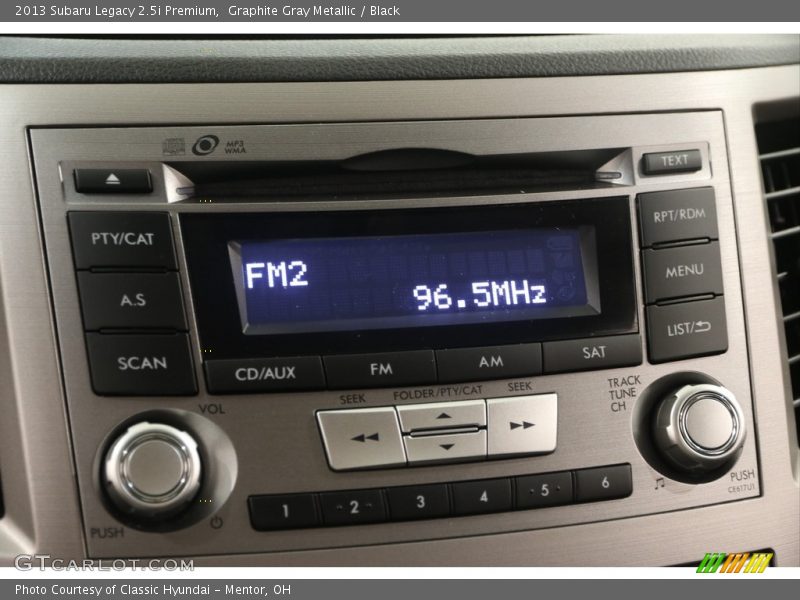Graphite Gray Metallic / Black 2013 Subaru Legacy 2.5i Premium