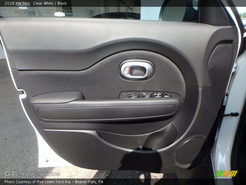 Clear White / Black 2018 Kia Soul