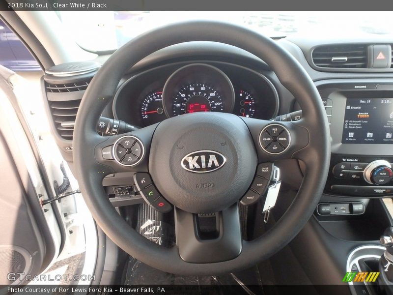 Clear White / Black 2018 Kia Soul