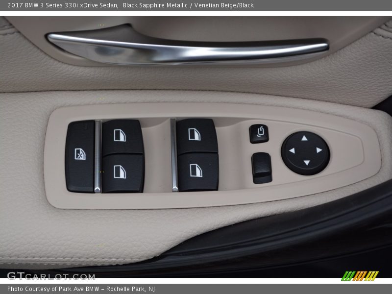 Black Sapphire Metallic / Venetian Beige/Black 2017 BMW 3 Series 330i xDrive Sedan