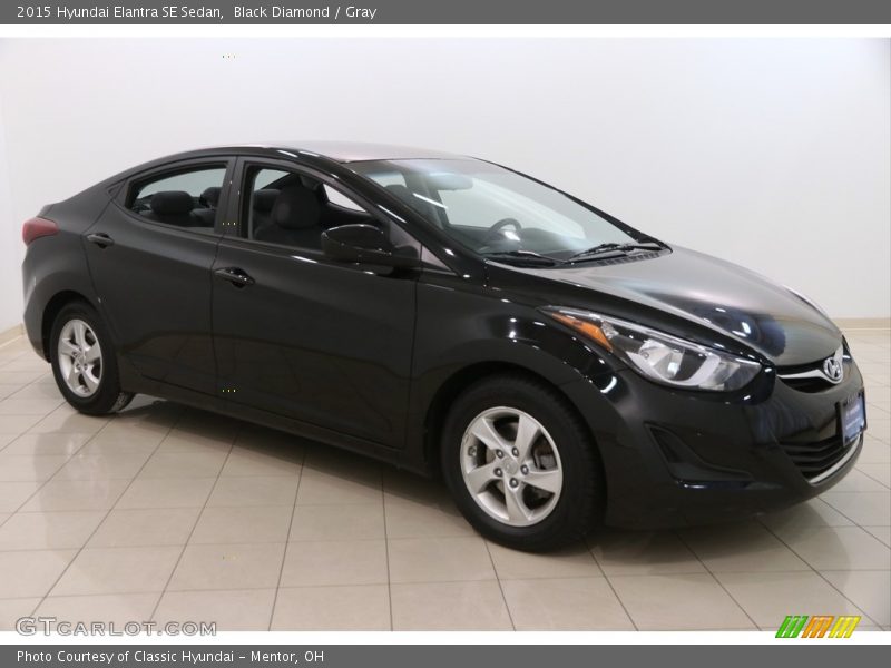 Black Diamond / Gray 2015 Hyundai Elantra SE Sedan