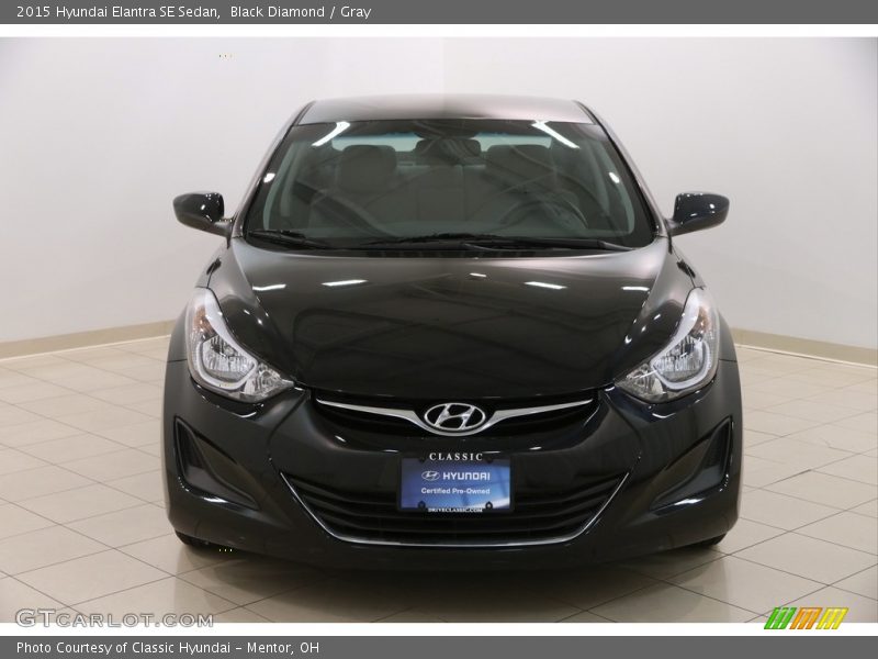 Black Diamond / Gray 2015 Hyundai Elantra SE Sedan