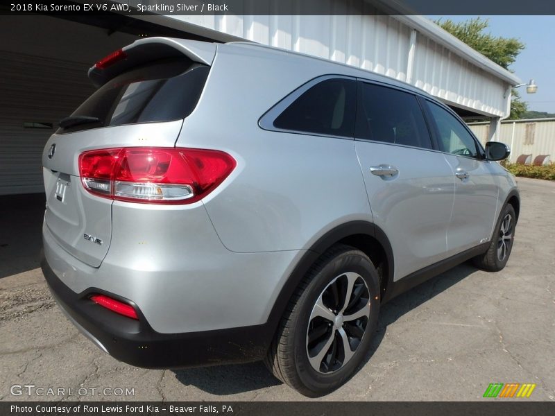 Sparkling Silver / Black 2018 Kia Sorento EX V6 AWD