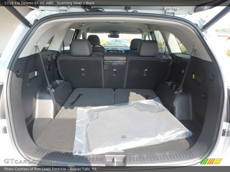 Sparkling Silver / Black 2018 Kia Sorento EX V6 AWD