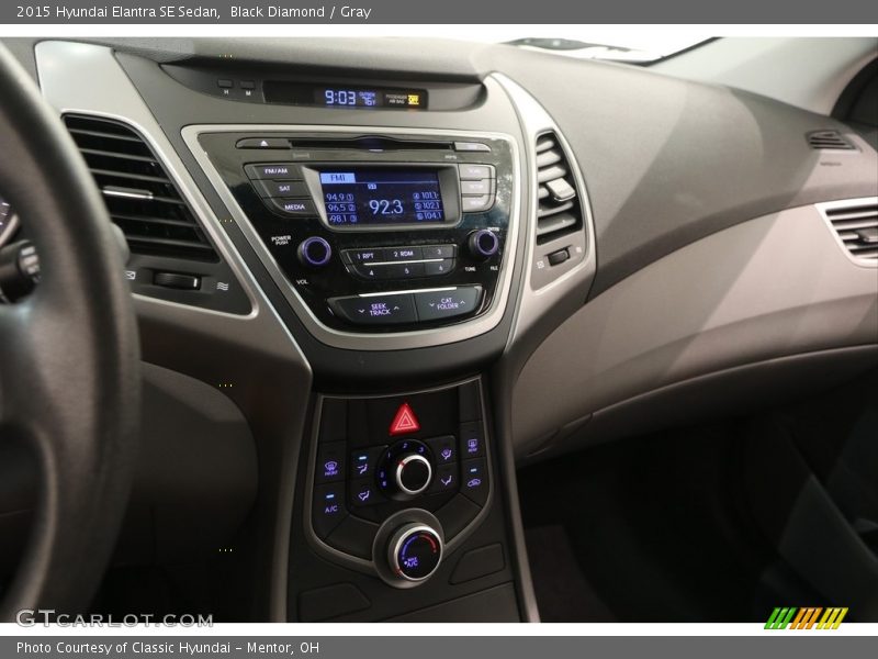 Black Diamond / Gray 2015 Hyundai Elantra SE Sedan