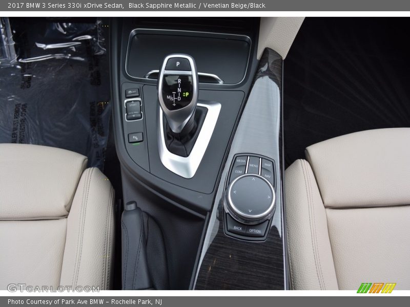 Black Sapphire Metallic / Venetian Beige/Black 2017 BMW 3 Series 330i xDrive Sedan