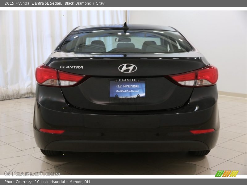 Black Diamond / Gray 2015 Hyundai Elantra SE Sedan
