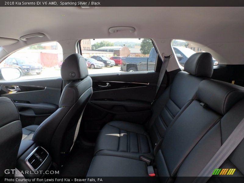 Sparkling Silver / Black 2018 Kia Sorento EX V6 AWD