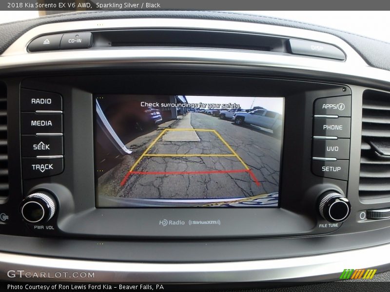 Sparkling Silver / Black 2018 Kia Sorento EX V6 AWD