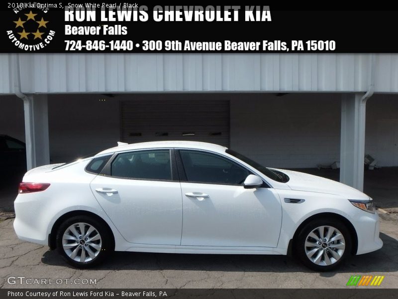 Snow White Pearl / Black 2018 Kia Optima S