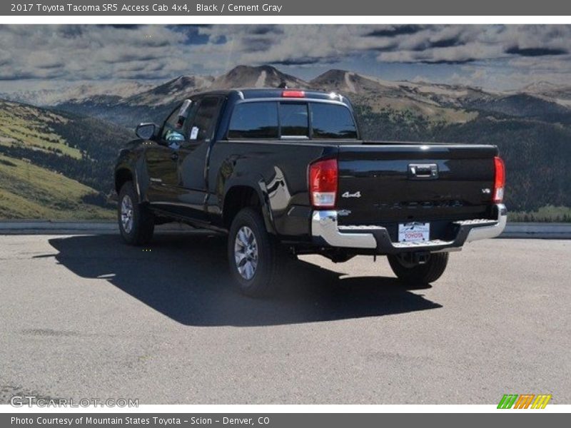 Black / Cement Gray 2017 Toyota Tacoma SR5 Access Cab 4x4