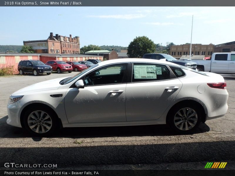 Snow White Pearl / Black 2018 Kia Optima S
