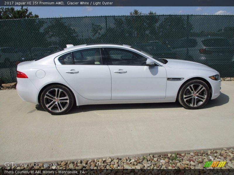 Glacier White / Light Oyster 2017 Jaguar XE 35t Premium AWD