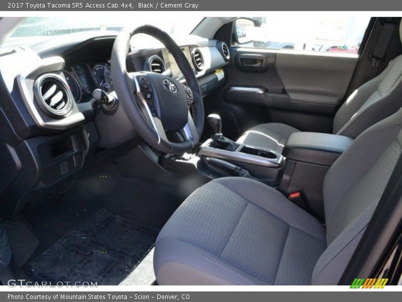 Black / Cement Gray 2017 Toyota Tacoma SR5 Access Cab 4x4