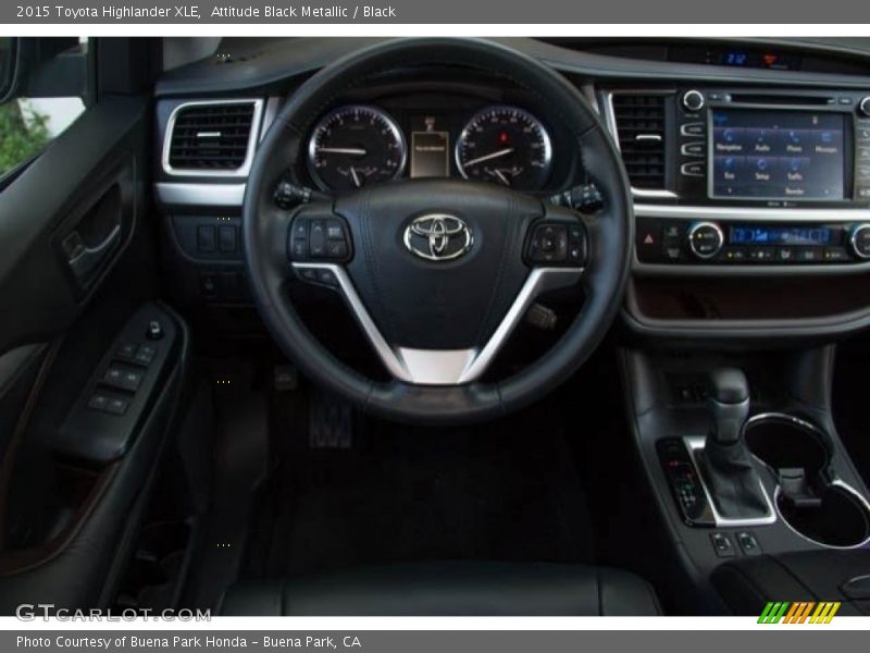 Attitude Black Metallic / Black 2015 Toyota Highlander XLE
