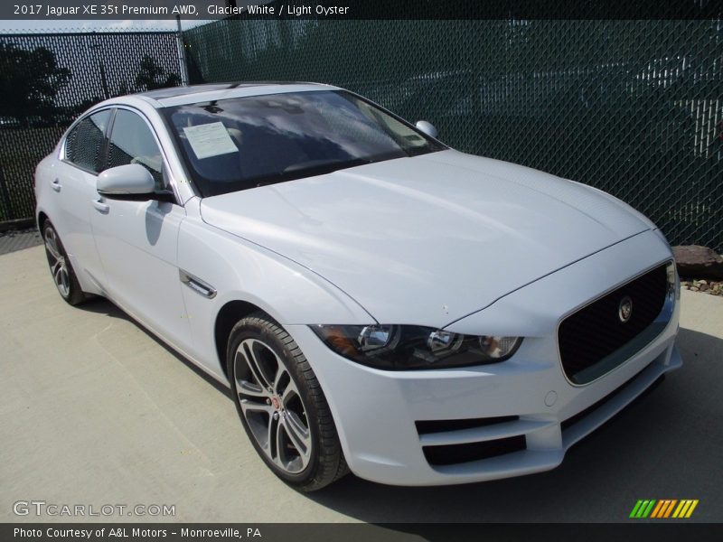 Glacier White / Light Oyster 2017 Jaguar XE 35t Premium AWD