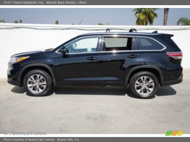 Attitude Black Metallic / Black 2015 Toyota Highlander XLE
