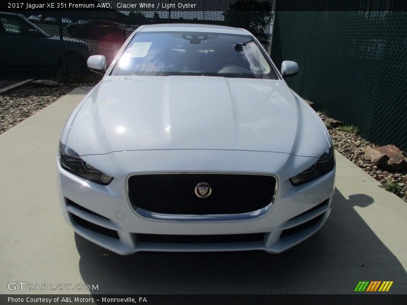 Glacier White / Light Oyster 2017 Jaguar XE 35t Premium AWD