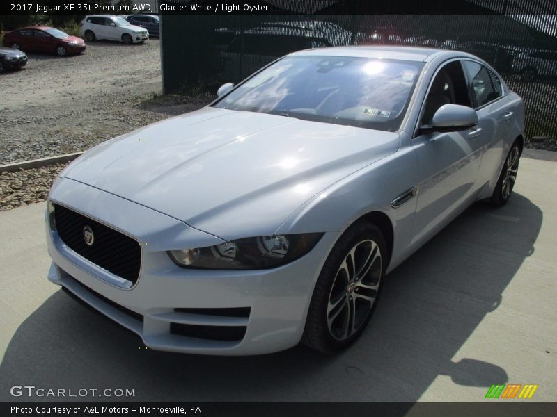 Glacier White / Light Oyster 2017 Jaguar XE 35t Premium AWD
