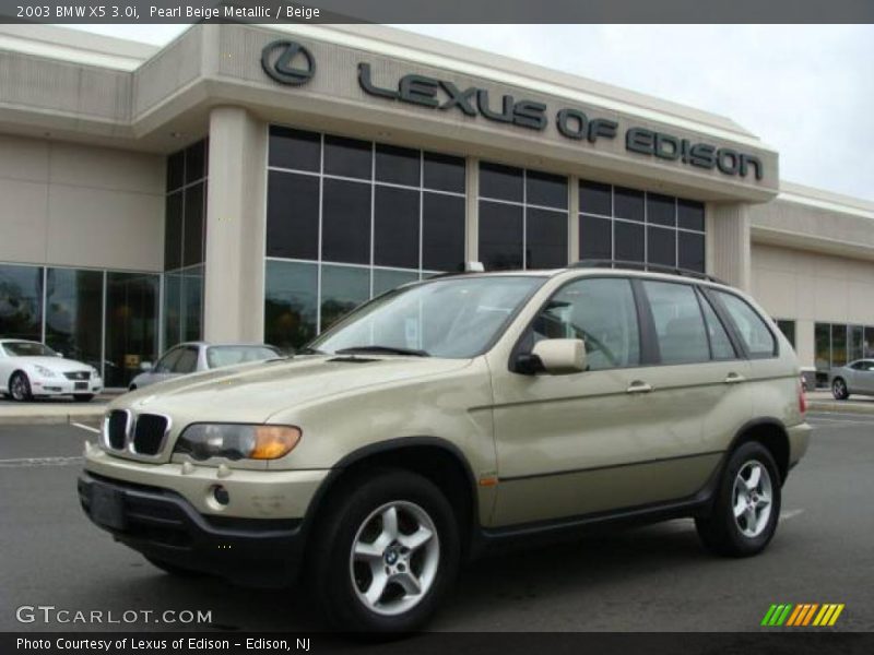 Pearl Beige Metallic / Beige 2003 BMW X5 3.0i