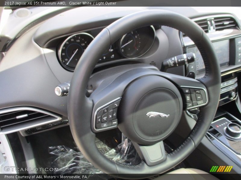 Glacier White / Light Oyster 2017 Jaguar XE 35t Premium AWD