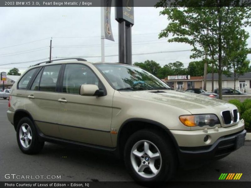 Pearl Beige Metallic / Beige 2003 BMW X5 3.0i