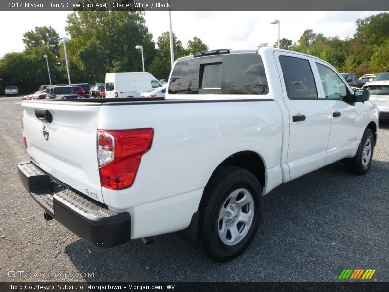 Glacier White / Black 2017 Nissan Titan S Crew Cab 4x4