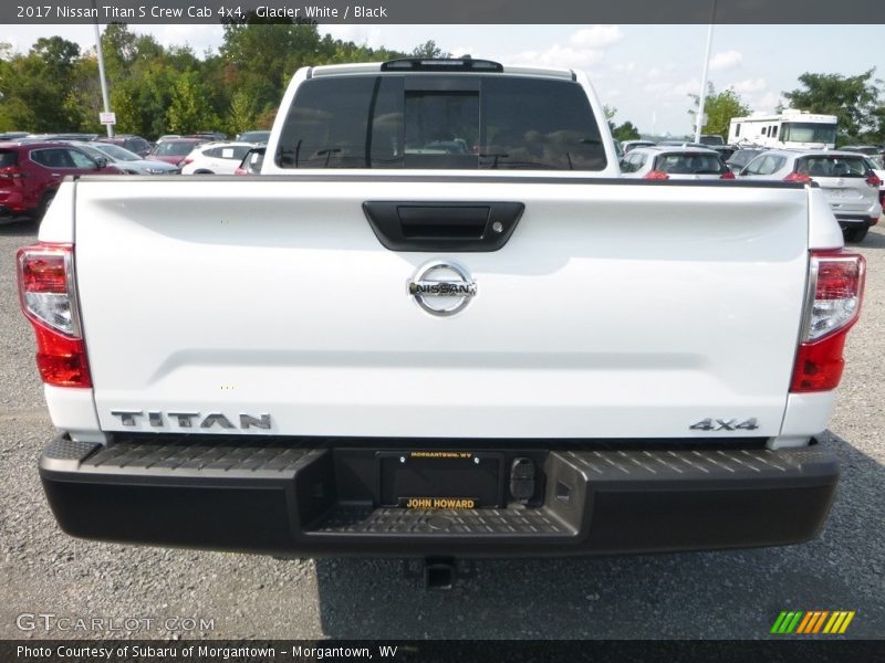 Glacier White / Black 2017 Nissan Titan S Crew Cab 4x4