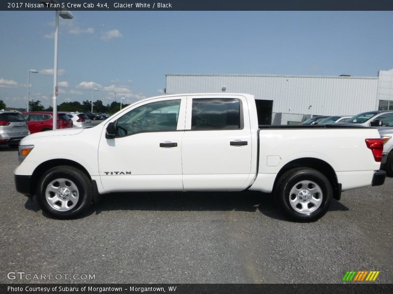 Glacier White / Black 2017 Nissan Titan S Crew Cab 4x4