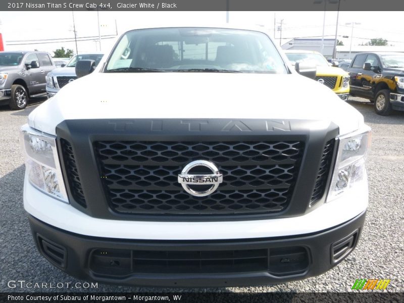 Glacier White / Black 2017 Nissan Titan S Crew Cab 4x4