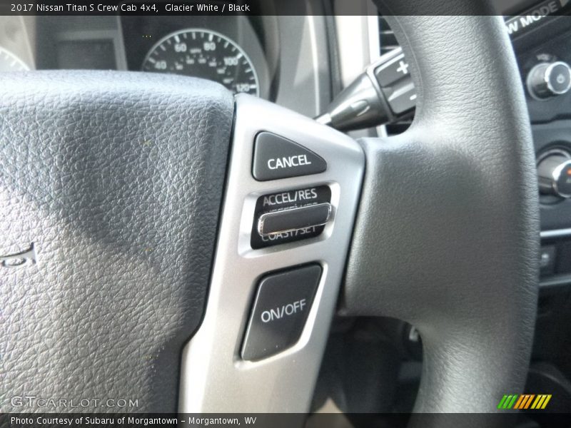 Glacier White / Black 2017 Nissan Titan S Crew Cab 4x4