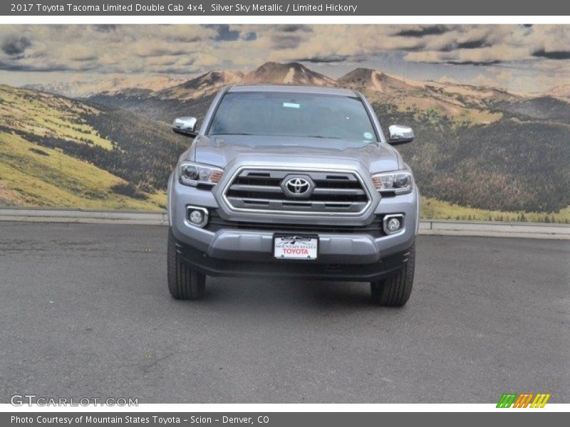 Silver Sky Metallic / Limited Hickory 2017 Toyota Tacoma Limited Double Cab 4x4