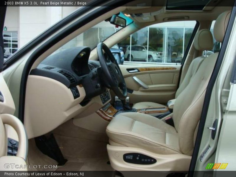 Pearl Beige Metallic / Beige 2003 BMW X5 3.0i