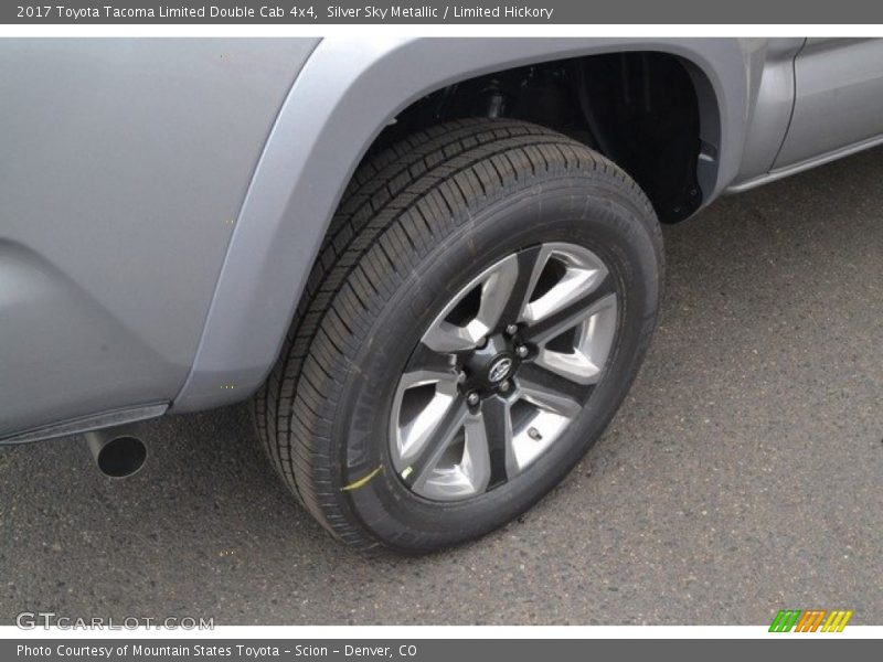 Silver Sky Metallic / Limited Hickory 2017 Toyota Tacoma Limited Double Cab 4x4