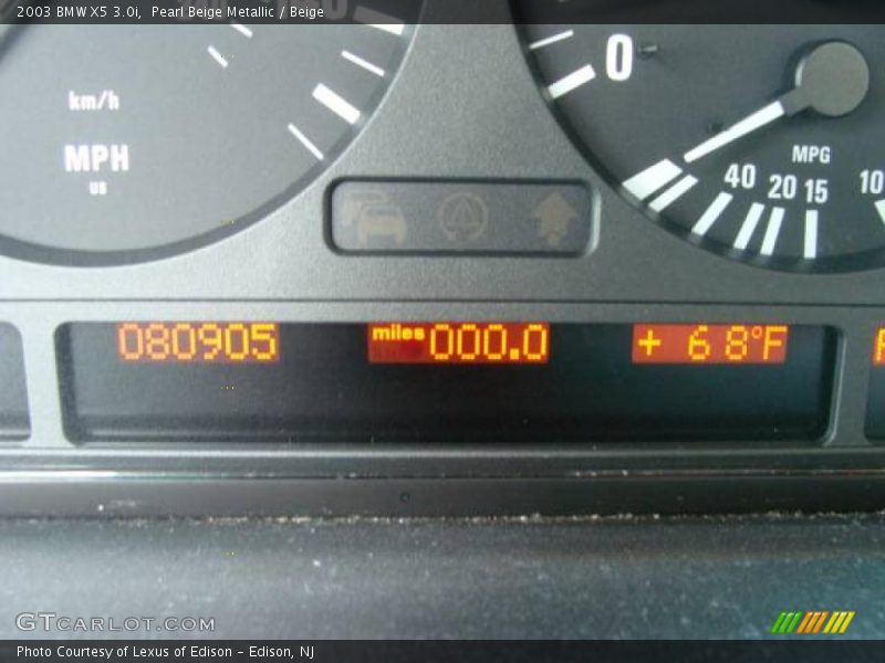 Pearl Beige Metallic / Beige 2003 BMW X5 3.0i