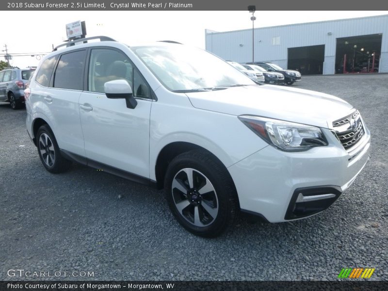 Crystal White Pearl / Platinum 2018 Subaru Forester 2.5i Limited