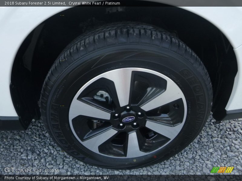 Crystal White Pearl / Platinum 2018 Subaru Forester 2.5i Limited