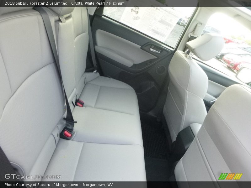 Crystal White Pearl / Platinum 2018 Subaru Forester 2.5i Limited