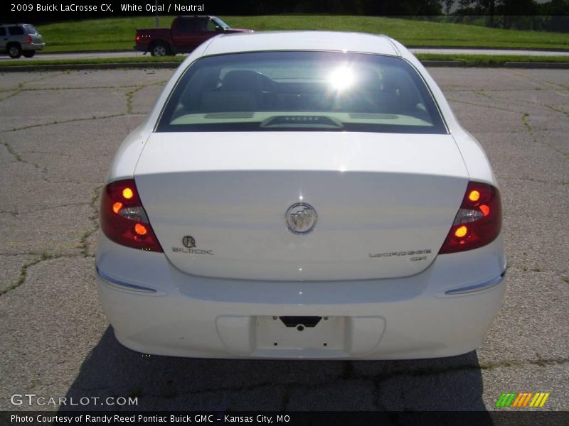 White Opal / Neutral 2009 Buick LaCrosse CX