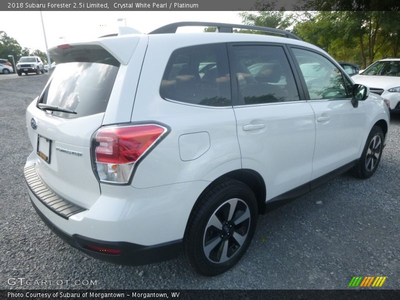 Crystal White Pearl / Platinum 2018 Subaru Forester 2.5i Limited